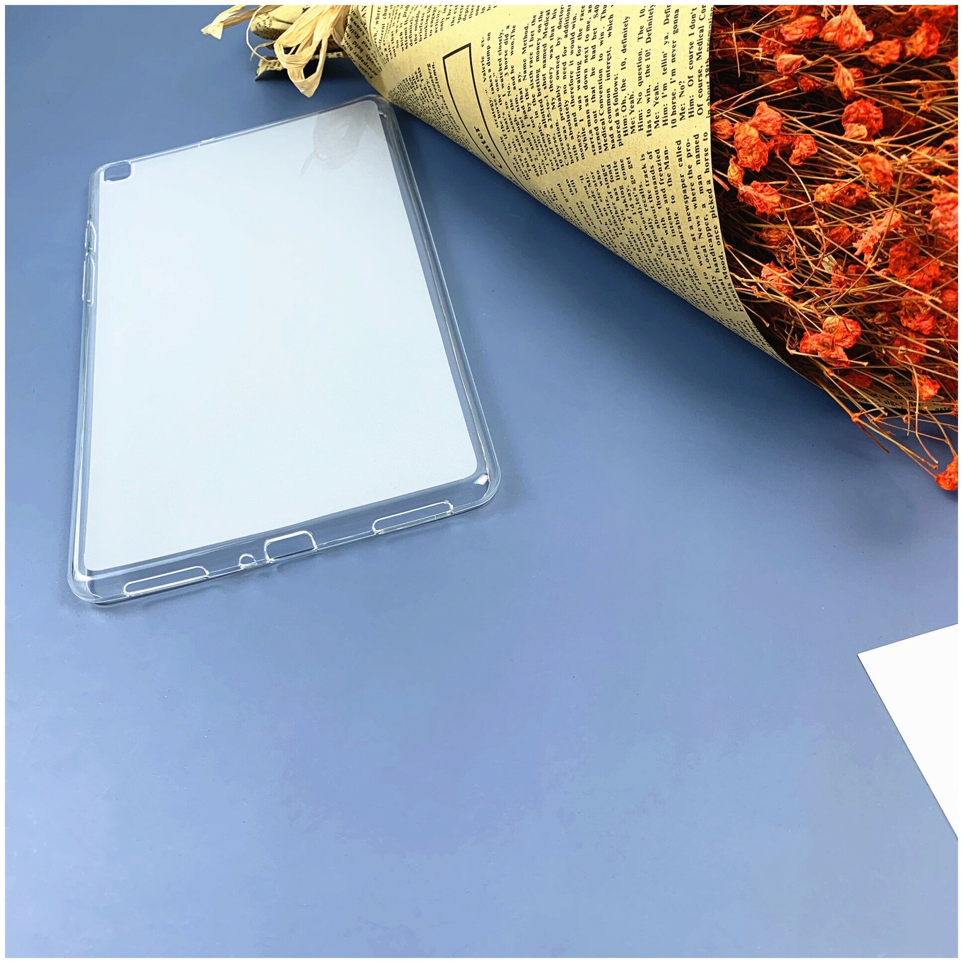 Чехол-накладка MyPads для Samsung Galaxy Tab A 8.0 (2019) SM-T290 / T295 ультра-тонкая полимерная из мягкого качественного силикона белая