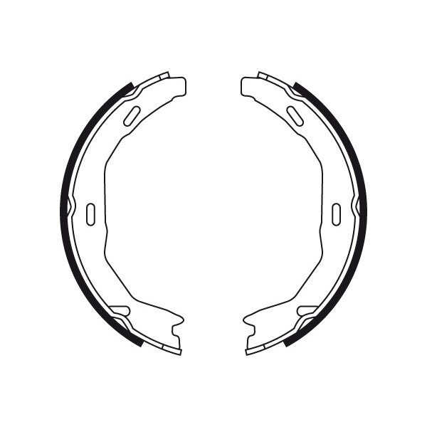 Колодки тормозные барабанные MERCEDES-BENZ: C CLASS 07 -, E-CLASS TRW GS8745