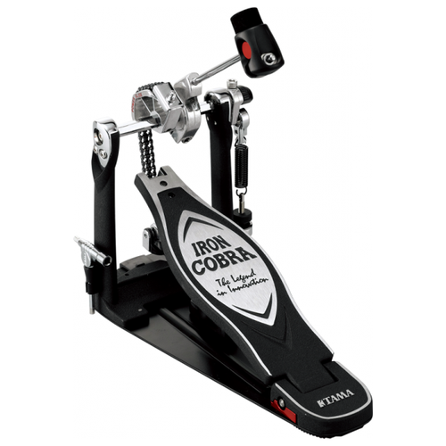 tama hp600d iron cobra 600 drum pedal одиночная педаль для барабана с цепью Педаль для барабана Tama HP900PN IRON COBRA DRUM PEDAL W/CASE