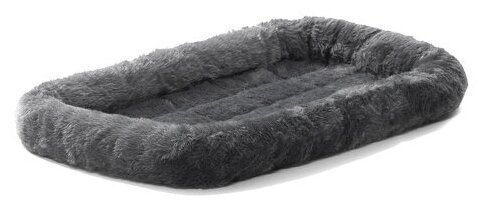 MidWest лежанка Pet Bed меховая 55х33 см серая - фотография № 9