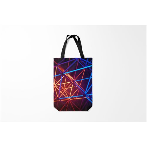 фото Сумка-шоппер / 31х42 см / тренды / абстракция линии burnettie