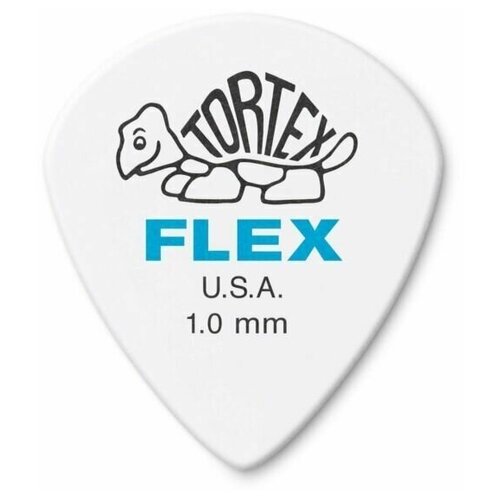 Медиаторы, толщина 1 мм, 12 шт. Dunlop Tortex Flex Jazz III 468P100 12Pack комплект медиаторов dunlop tortex flex 456p 60 0 6мм 6 шт