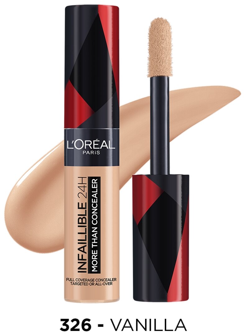 L'Oreal Paris Консилер Infaillible, оттенок 326 ванильный, , 1