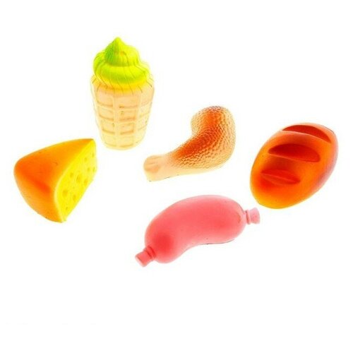 Набор резиновых игрушек Вкусные продукты СИ-628 ЗАО ПКФ Игрушки набор резиновых игрушек фрукты си 325 пкф игрушки