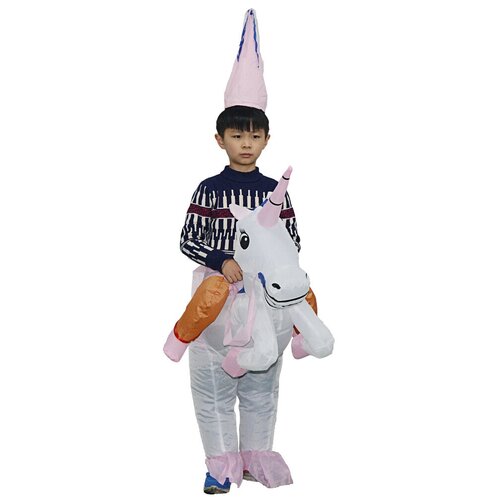 Надувной детский карнавальный костюм Верхом на единороге