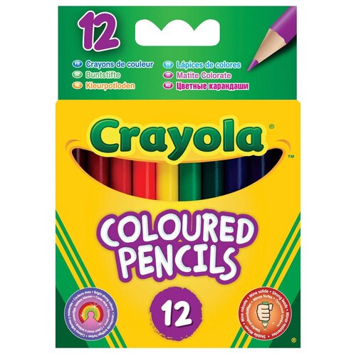 Crayola Цветные карандаши короткие 12 цветов (4112)