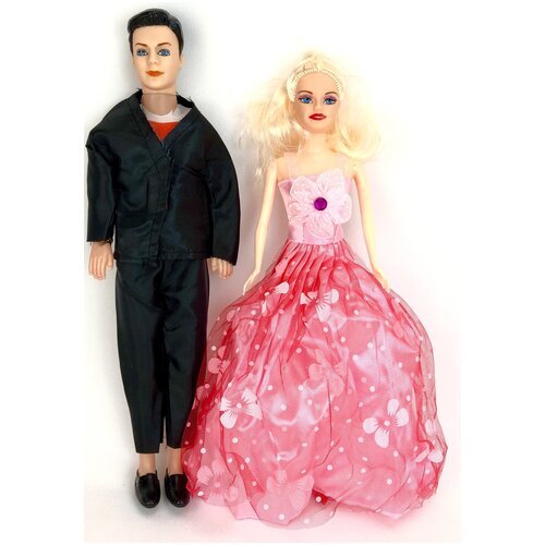 Куклы в наборе Принц и принцесса, высота кукол 29 см, 35х14х7 см