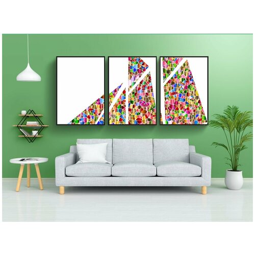 фото Набор модулных постеров для интерьера "парусное судно, океан, море" 60x90 см. в тубусе, без рамки lotsprints