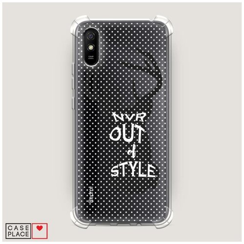 фото Чехол силиконовый противоударный xiaomi redmi 9a nvr out of the style case place