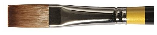 Daler Rowney Кисть жесткая синтетика "System 3" удлиненная плоская длинная ручка № 2