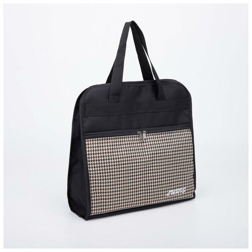 фото Сумка хозяйственная, отдел на молнии, наружный карман, цвет чёрный nemarket