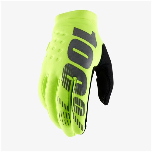 Мотоперчатки подростковые 100% Brisker Youth Glove Fluo Yellow, М