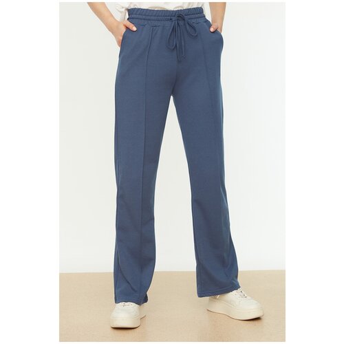 фото Брюки trendyol женские, модель: twoaw21ea0311, цвет: indigo, размер: s