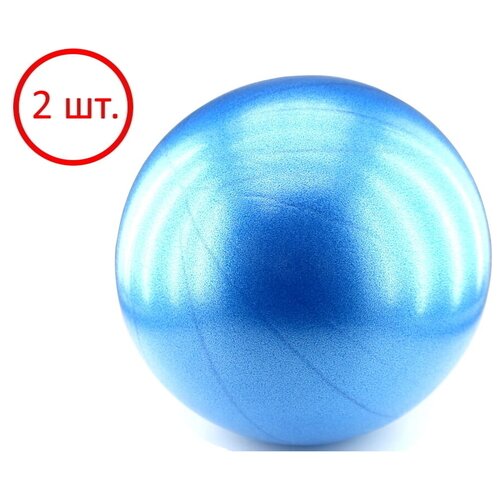 Комплект синих глянцевых мячей для пилатеса 20 см (2 шт.) SP2086-361-2 синий глянцевый мяч для пилатеса 20 см sp2086 361