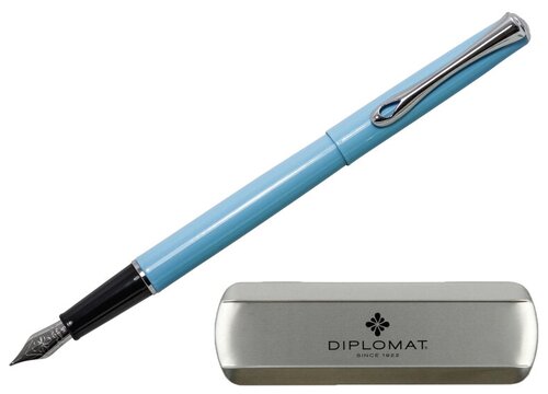 Ручка перьевая DIPLOMAT Traveller Lumi blue M синий D20001070