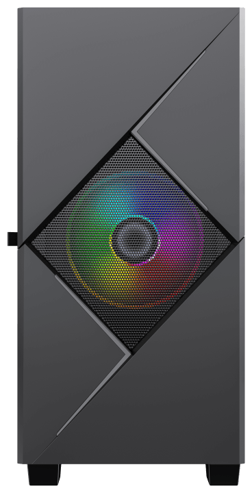 Корпус GameMax Cyclops BG без БП (Mini Tower mATX Черно-серый 1*USB20 + 1*USB30 2*120мм)