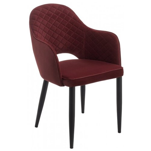 Woodville Woodville Стул на металлокаркасе Vener wine red / black