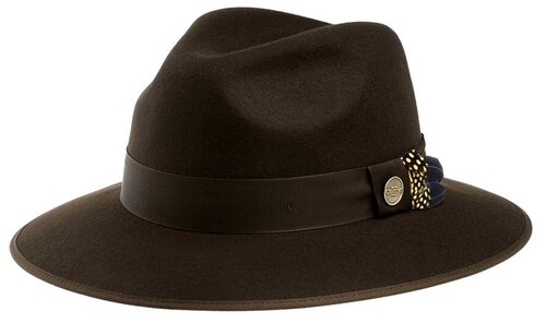 Шляпа Christys, размер 57, коричневый