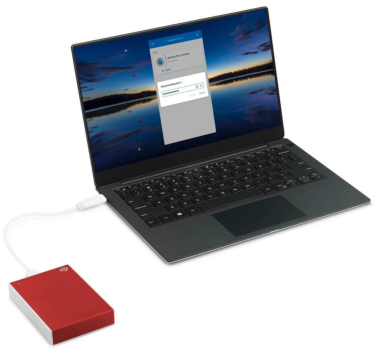 Внешний жесткий диск 2.5" 4Tb Seagate (STKC4000403) USB3.0 One Touch Красный - фотография № 3