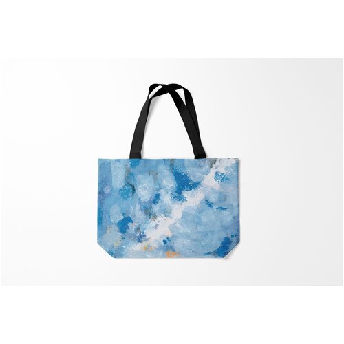 фото Сумка-шоппер / 46х35 см / популярные иллюстрации / искусство небесные мазки burnettie
