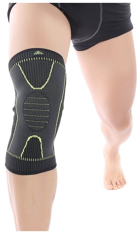 Наколенники для коленного сустава. Ортез/Бандаж на колено от травмы спортивный. Ортопедический компрессионный эластичный фиксатор при артрозе. Loloki