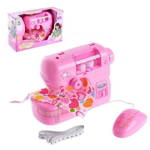 игрушка бытовая техника швейная машина арт 6993a Бытовая техника швейная машина Для принцессы, лапка двигается