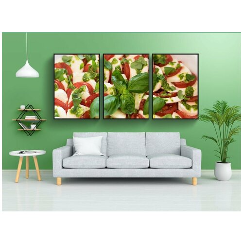 фото Набор модулных постеров для интерьера "бэзил, еда, овощи" 60x90 см. в тубусе, без рамки lotsprints