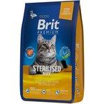 Сухой корм для стерилизованных кошек Brit Premium Sterilised с уткой и курицей - изображение
