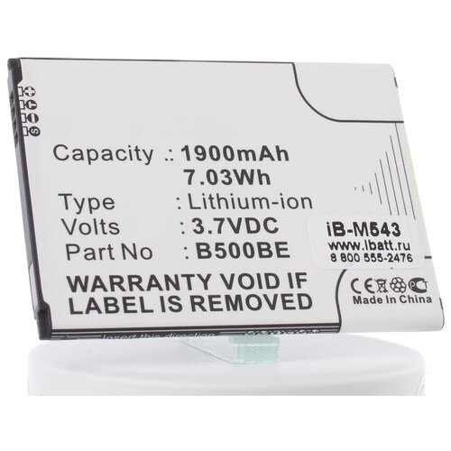 Аккумуляторная батарея iBatt 1900mAh для GH43-03944A аккумуляторная батарея ibatt 1900mah для lenovo k30 t