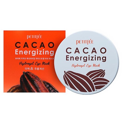 Тонизирующие гидрогелевые патчи с какао Petitfee Cacao Energizing Hydrogel Eye Patch 84 мл.(60шт.-30пар.)