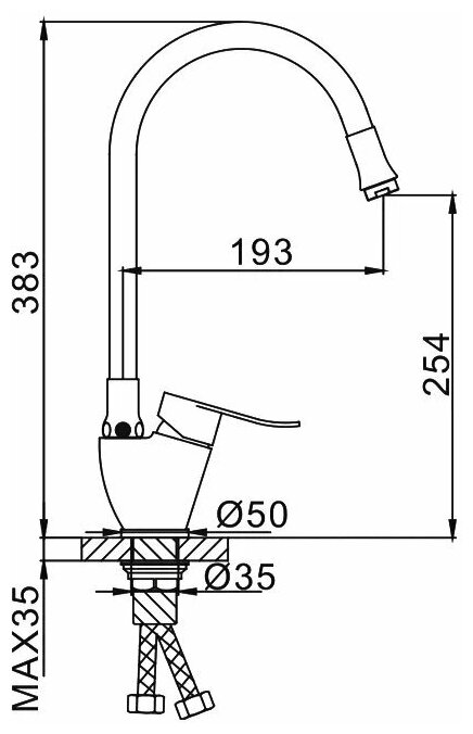 Отдельный корпус для кухонного смесителя Frap F41990