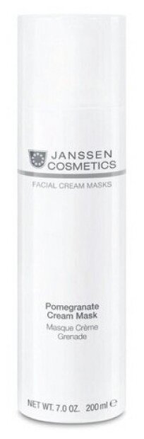Janssen Facial Cream Pomegranate Cream Mask - Омолаживающая крем-маска с экстрактом граната и витамином 200мл