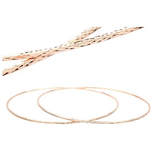 Серьги конго The Jeweller, красное золото, 585 проба, размер 80 мм, , золотистый