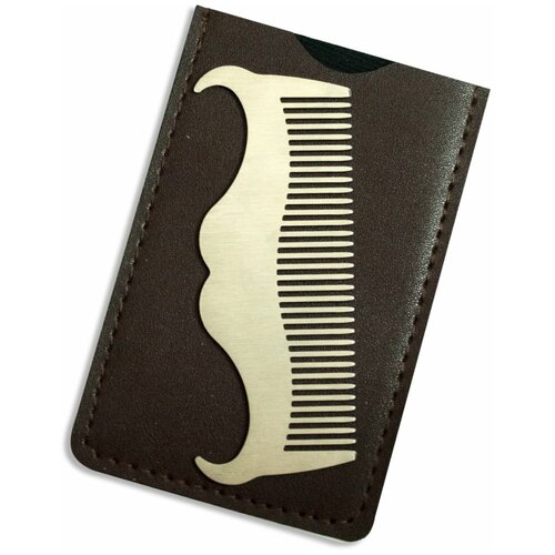 Расческа-гребень металлическая для усов и бороды 