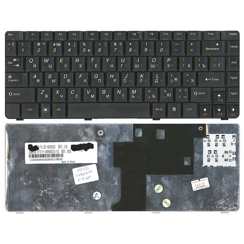 Клавиатура для ноутбука Lenovo IdeaPad U450 U450A U450P Series Плоский Enter Черная без рамки PN MP-08G73SU-6984 123500₽
