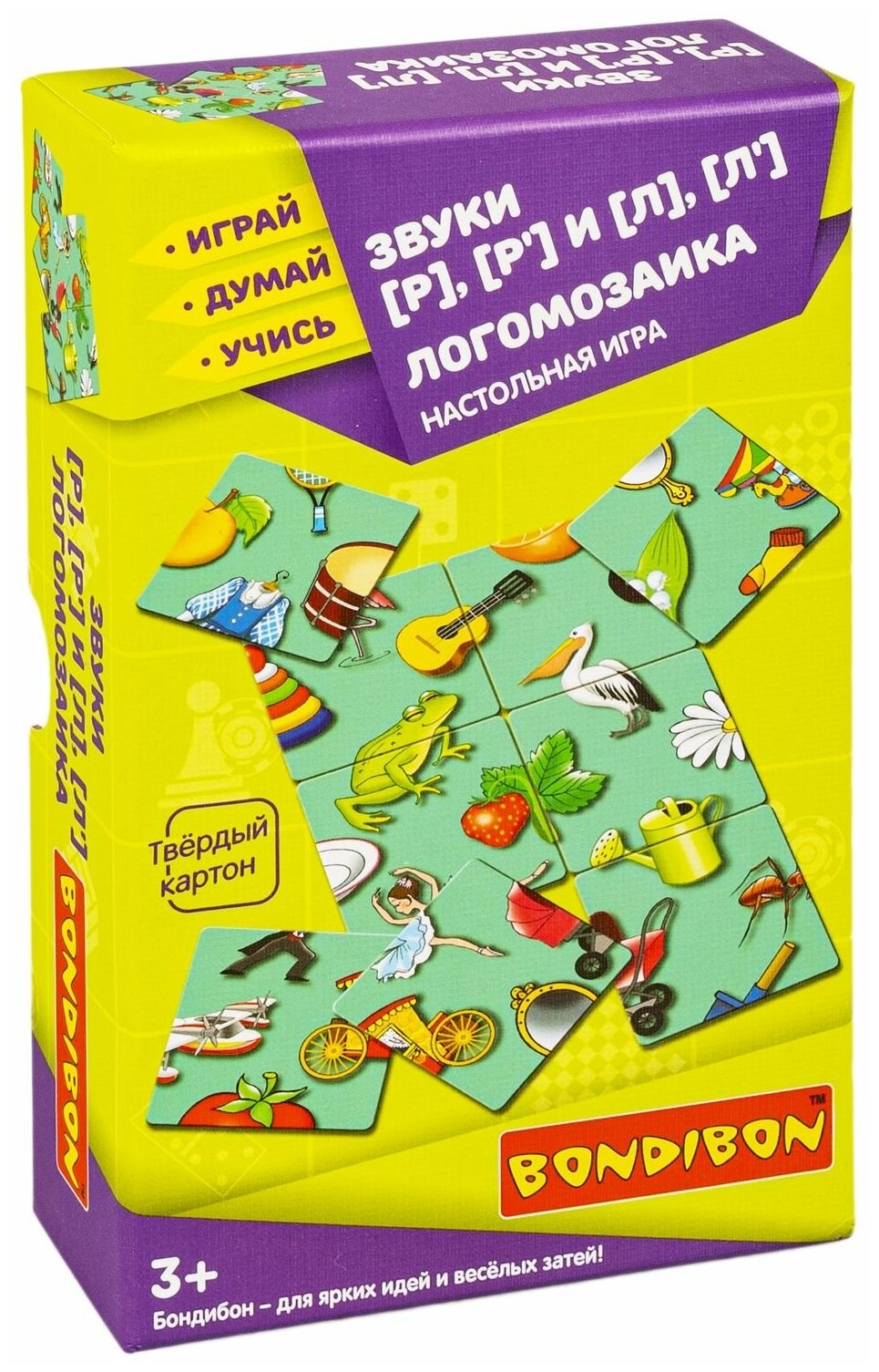 Игра настольная Логомозаика. Звуки [Р],[Р'] и [Л],[Л'] Bondibon - фото №10