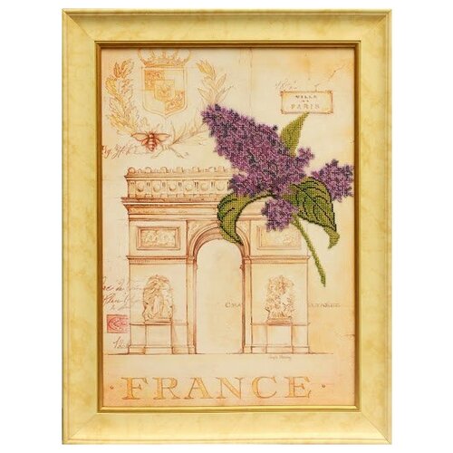 Набор для вышивания бисером славяночка арт. С-103 Романтическая Франция 28х38 см