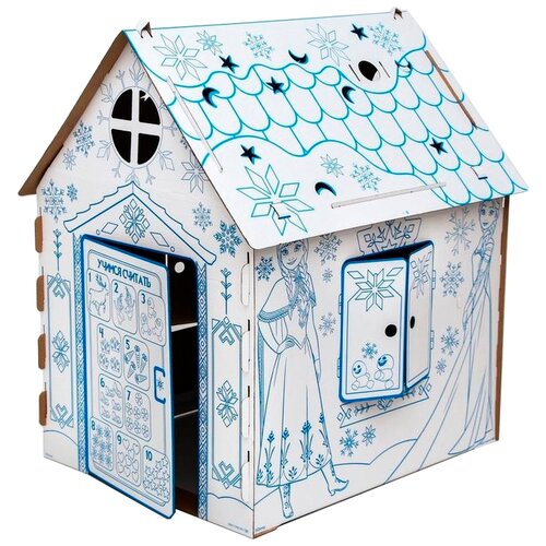Купить Disney Дом из картона Дом-раскраска набор для творчества, Холодное сердце, Дисней, белый, female