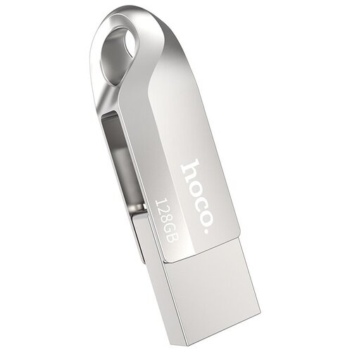USB флеш-накопитель HOCO UD8 Smart, USB 3.0/Type-C, 128GB, серебристый флеш накопитель remax rx 817 2в1 type c usb 3 1 серебро