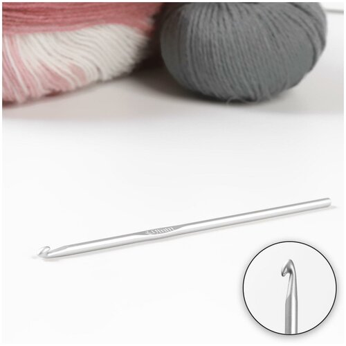 Крючок для вязания, с тефлоновым покрытием, d = 4 мм, 15 см./В упаковке шт: 1