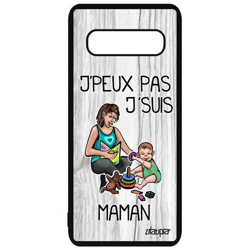 фото Защитный чехол на телефон // samsung galaxy s10 // "не могу - стала мамой!" повод комикс, utaupia, светло-серый