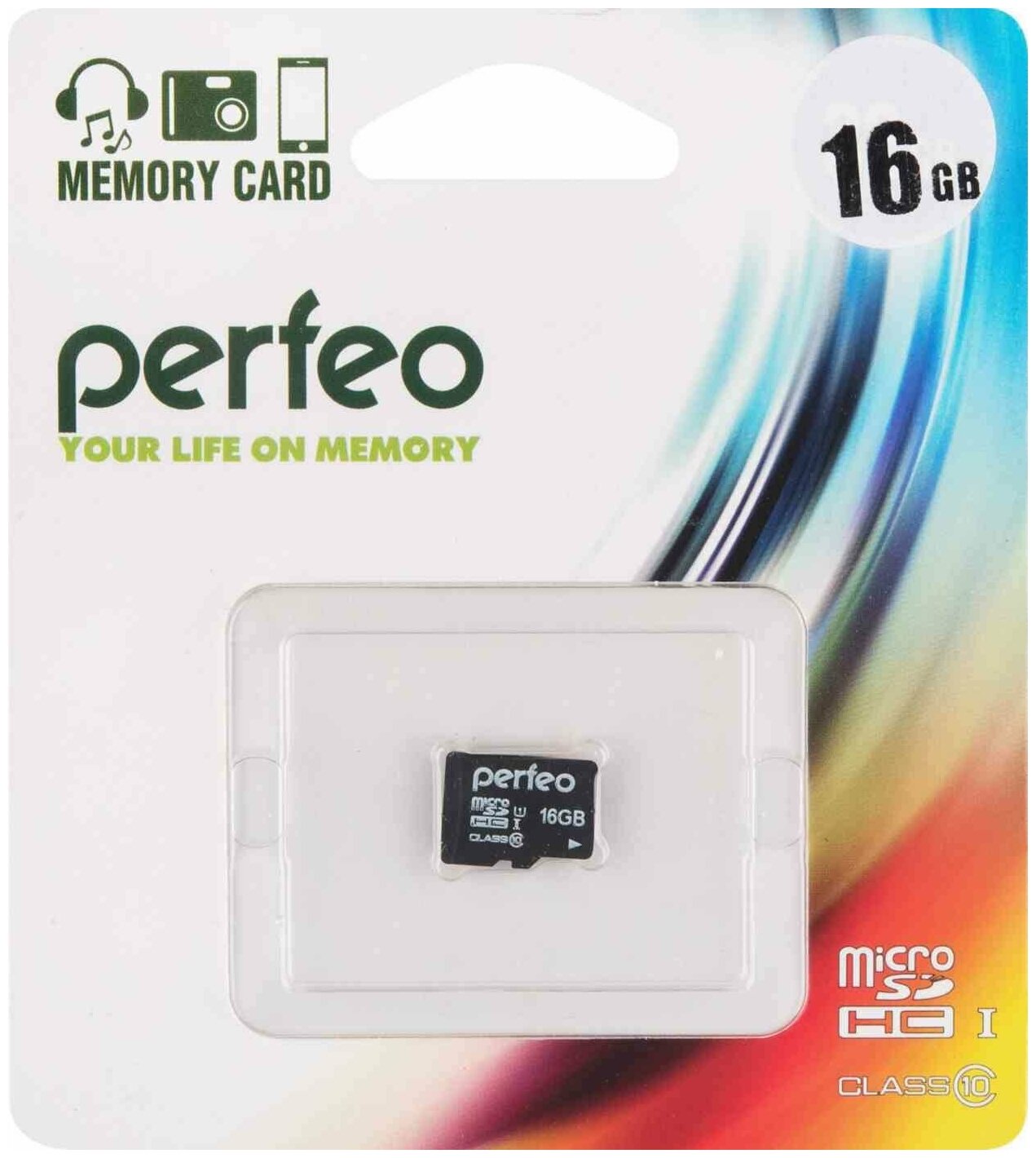 Карта памяти Perfeo microSD 16GB High-Capacity (Class 10) w/o Adapter economy series (PF16GMCSH10ES) - фото №3