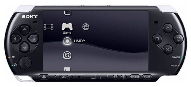 Sony PSP 3000, черный цвет + 8GB Memory Stick + 10 игр