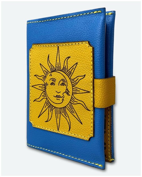 Документница для паспорта KAZA, голубой, желтый
