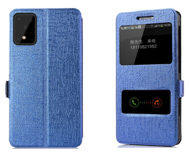 Чехол-книжка MyPads для Samsung Galaxy S20 Ultra 5G с окном вызова предпросмотра и свайпом позволяет отвечать на звонки и сообщения не открывая к.