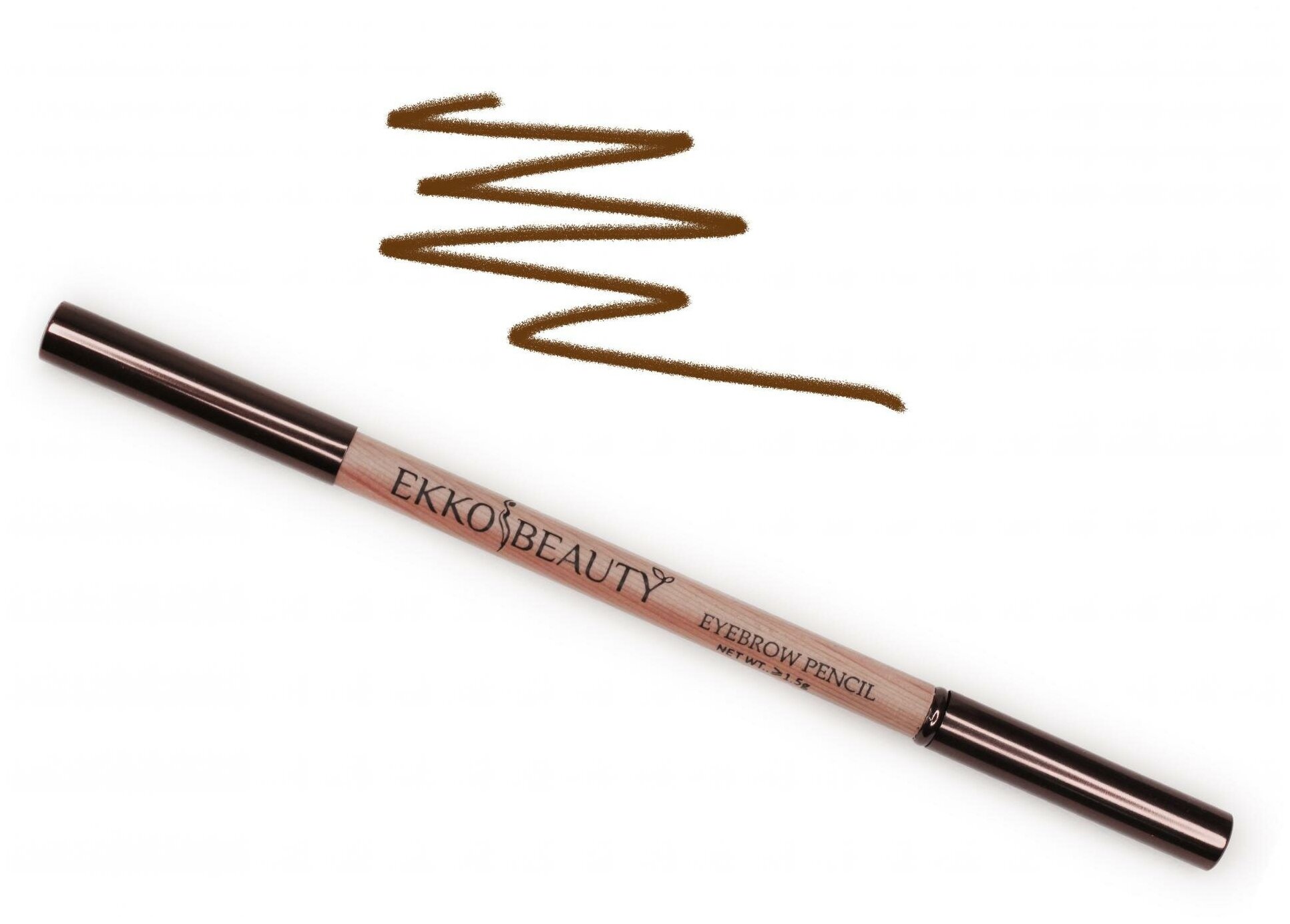 #02 Карандаш для бровей EkkoBeauty Medium Brown