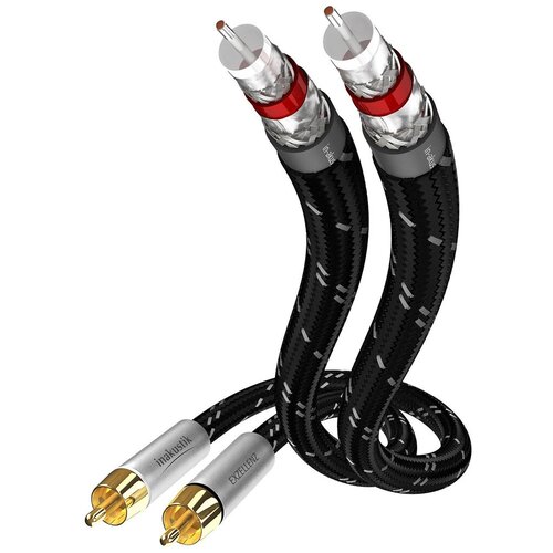 INAKUSTIK Exzellenz Stereo Cable, RCA, 1.5 m, 006041015 rca кабель 0 2 метра 2 канала бескислородная медь ofc двойной экран aura rca by2se