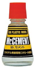 MR.HOBBY Mr.Cement, Клей для сборных моделей с кисточкой, 23мл