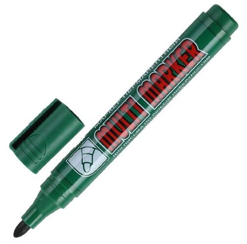 CROWN Маркер перманентный Multi Marker CPM-800, 1 шт, зелeный