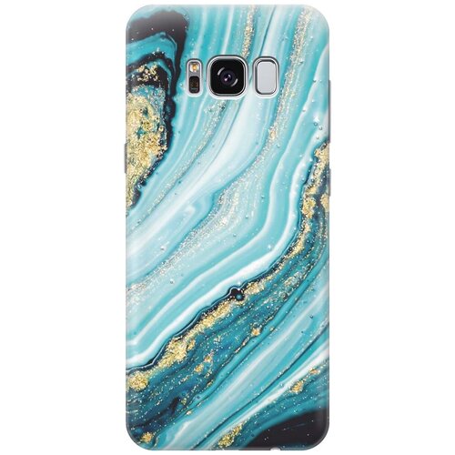 GOSSO Ультратонкий силиконовый чехол-накладка для Samsung Galaxy S8 с принтом Green Marble gosso ультратонкий силиконовый чехол накладка для samsung galaxy m20 с принтом green marble